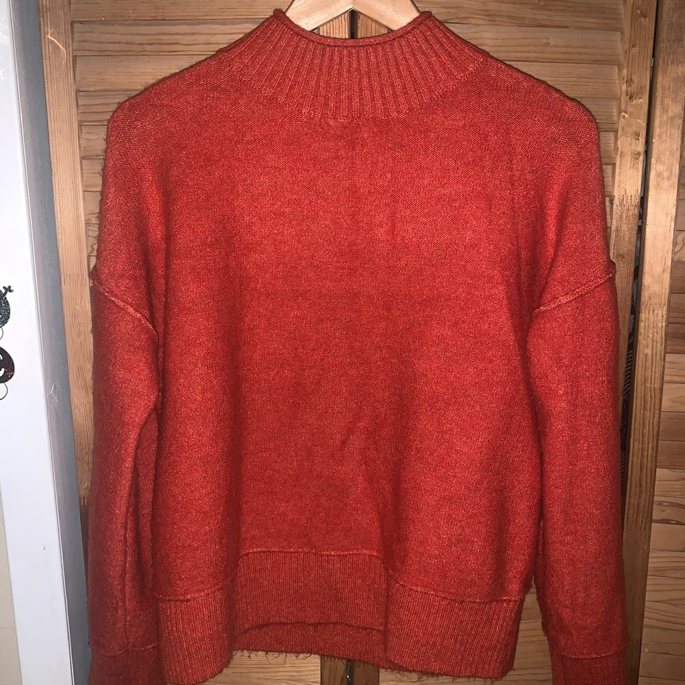 Fall oversized orange sweater!